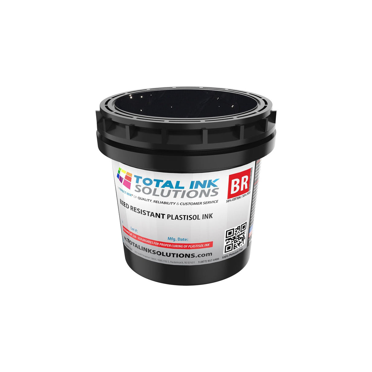 Bleed Resistant Plastisol Ink – Gallon – For 50/50 Cotton/Poly Blends