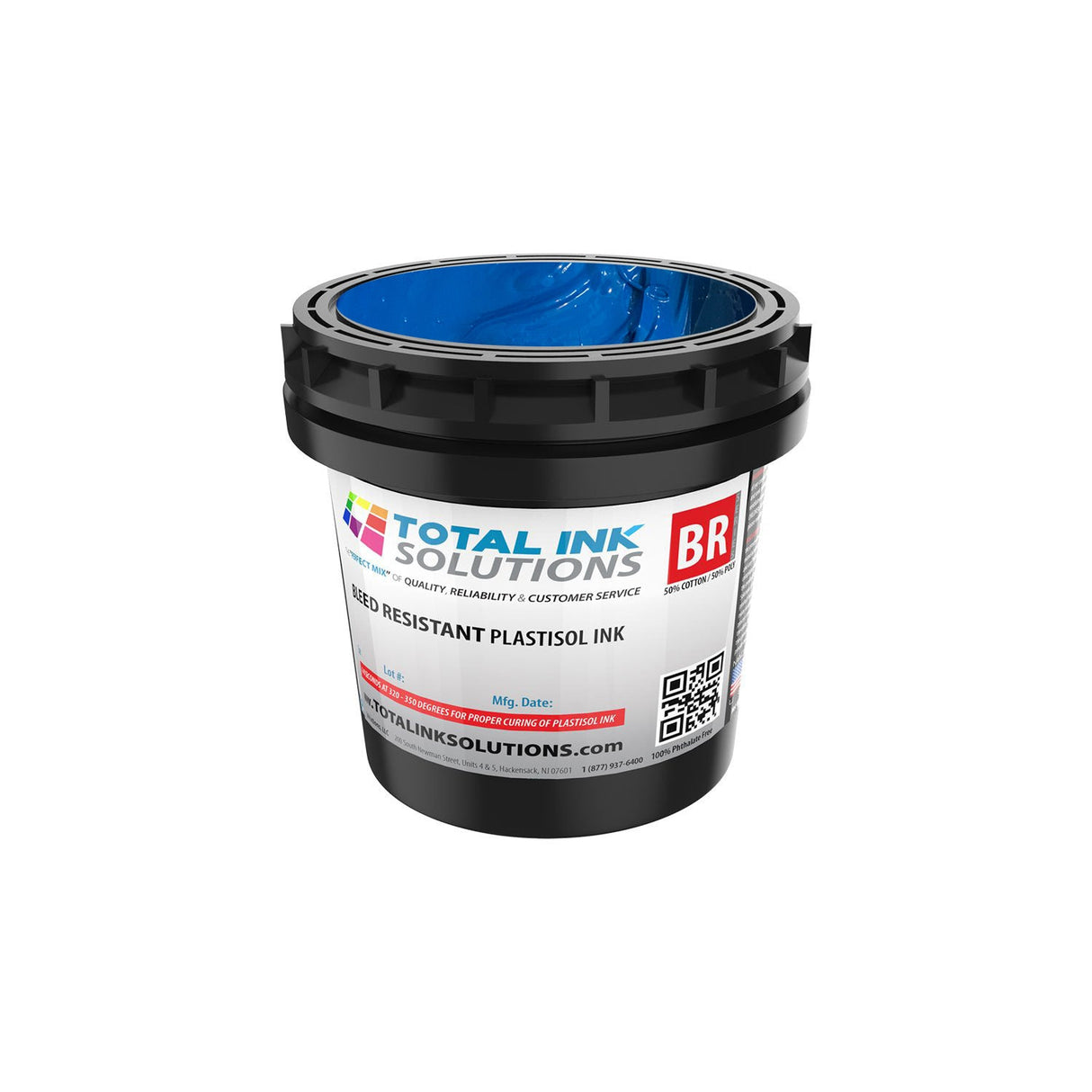Bleed Resistant Plastisol Ink – Gallon – For 50/50 Cotton/Poly Blends