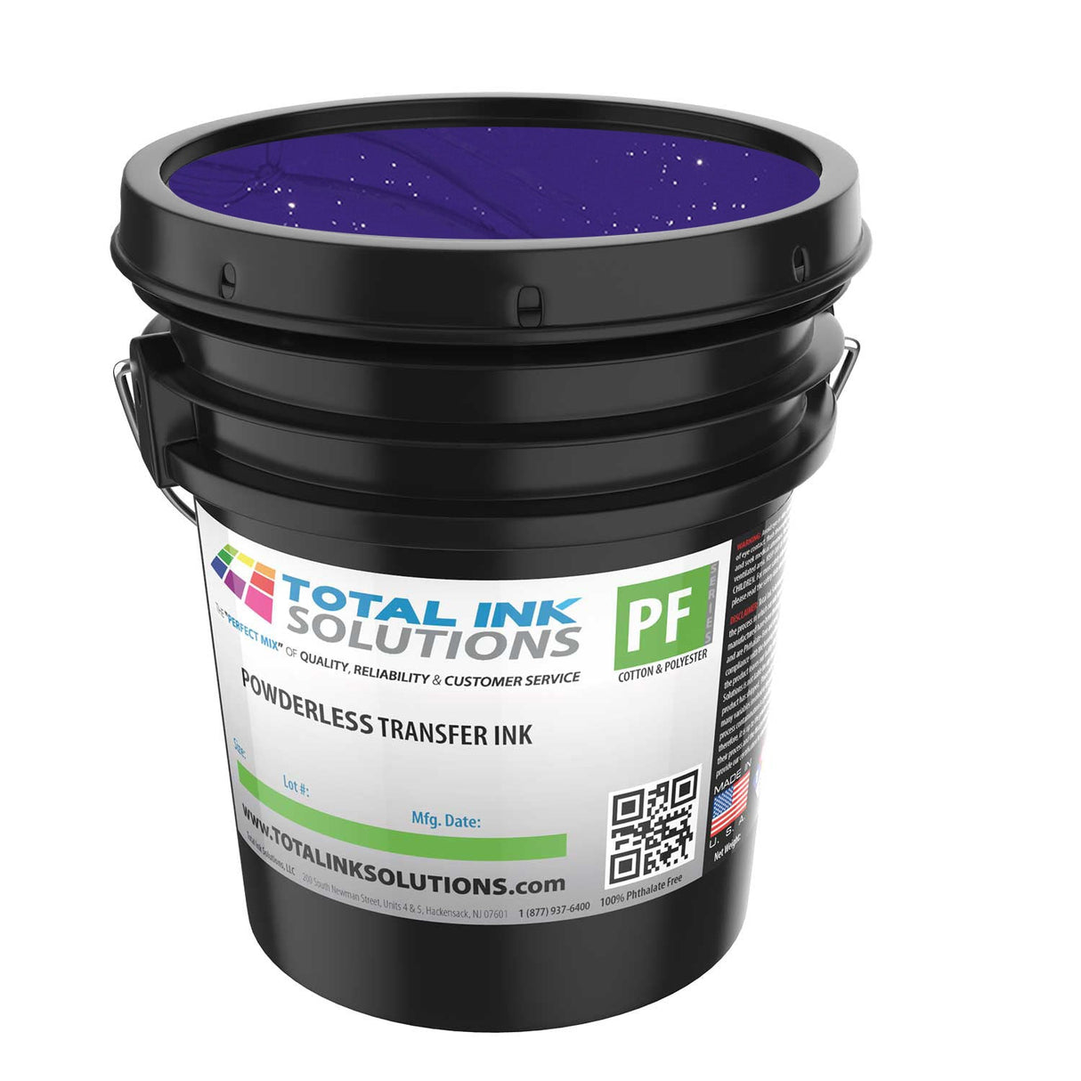 Powderless Plastisol Transfer Ink – 5 Gallon – For Cotton, Polyester & Blends