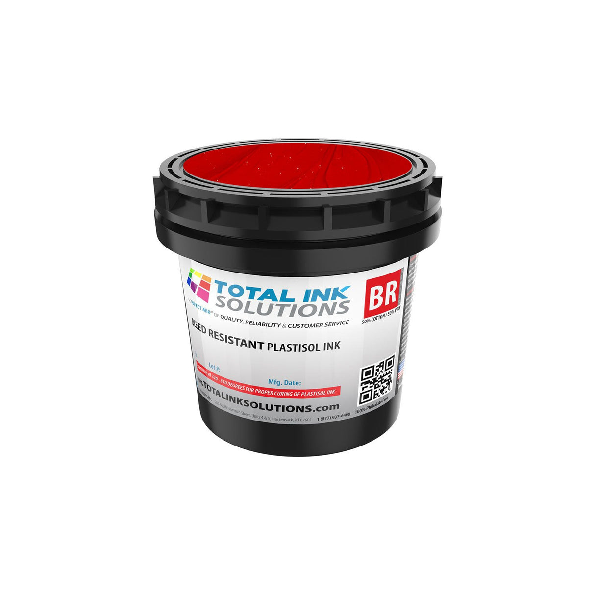 Bleed Resistant Plastisol Ink – Pint – For 50/50 Cotton/Poly Blends