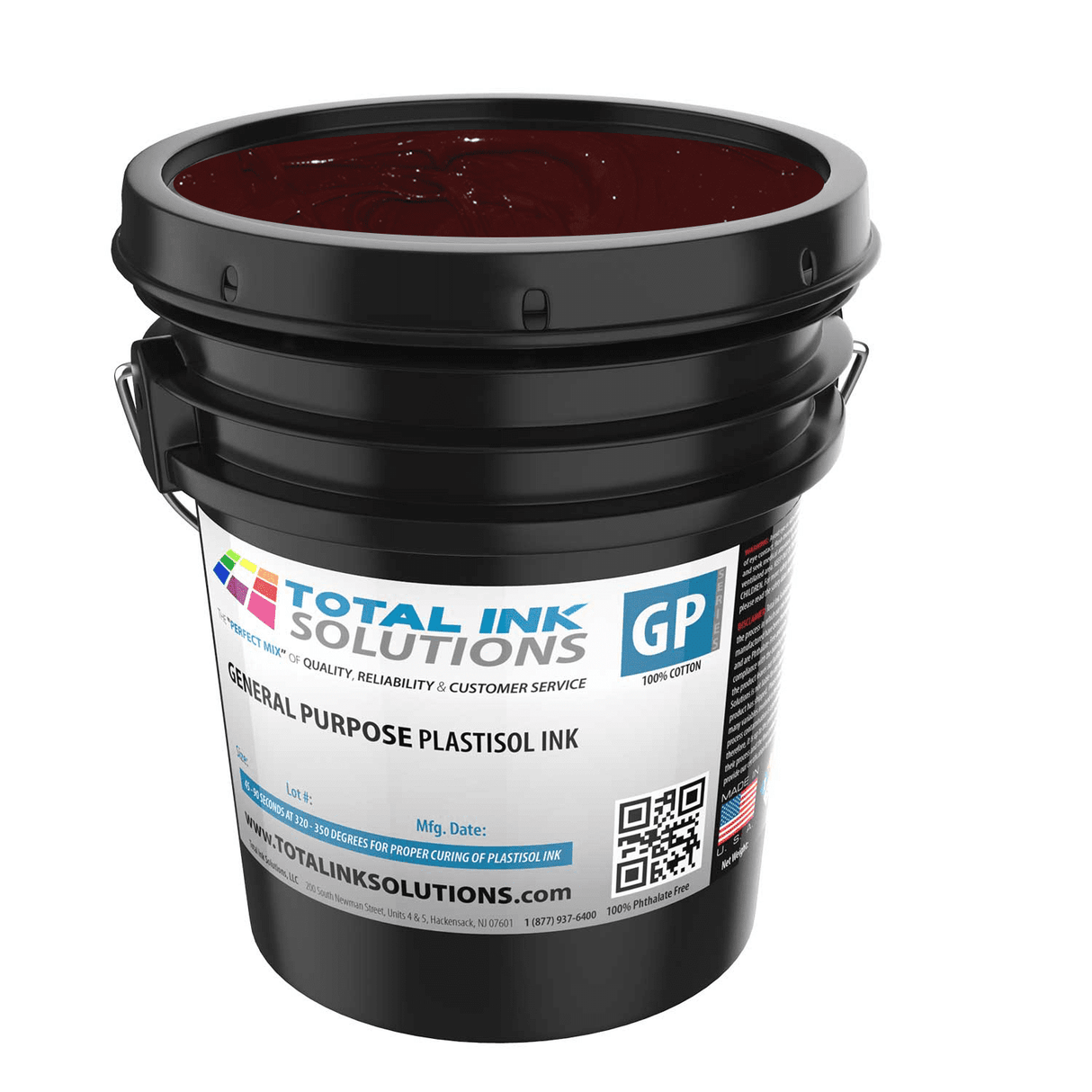 General Purpose Plastisol Ink Colors – 5 Gallon - 100% Cotton