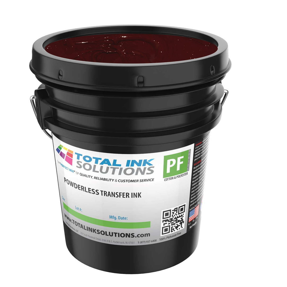 Powderless Plastisol Transfer Ink – 5 Gallon – For Cotton, Polyester & Blends