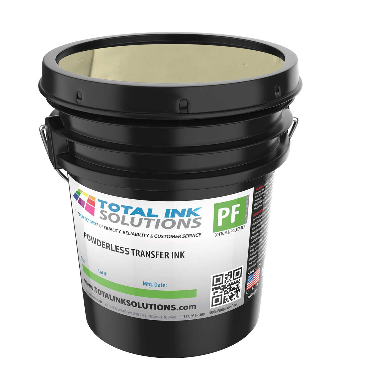 Powderless Plastisol Transfer Ink – 5 Gallon – For Cotton, Polyester & Blends