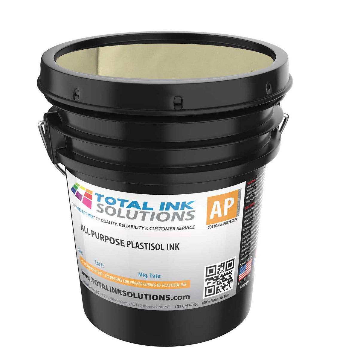 All Purpose Plastisol Ink – Colors – 5 Gallon – For Cotton, Polyester & Blends
