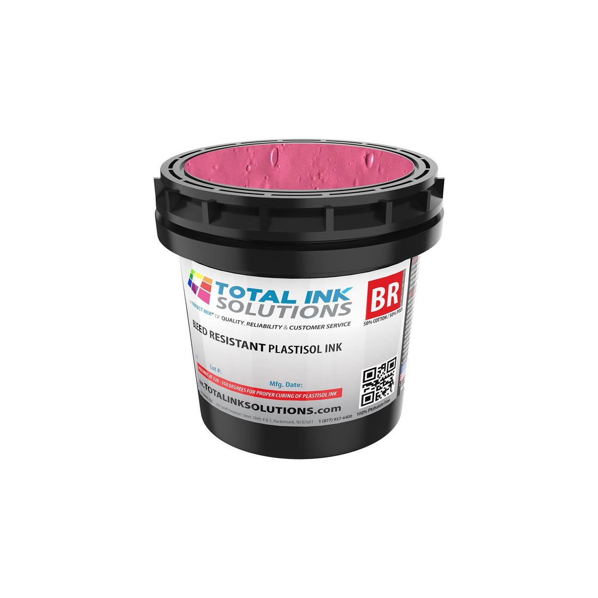 Bleed Resistant Plastisol Ink – Gallon – For 50/50 Cotton/Poly Blends