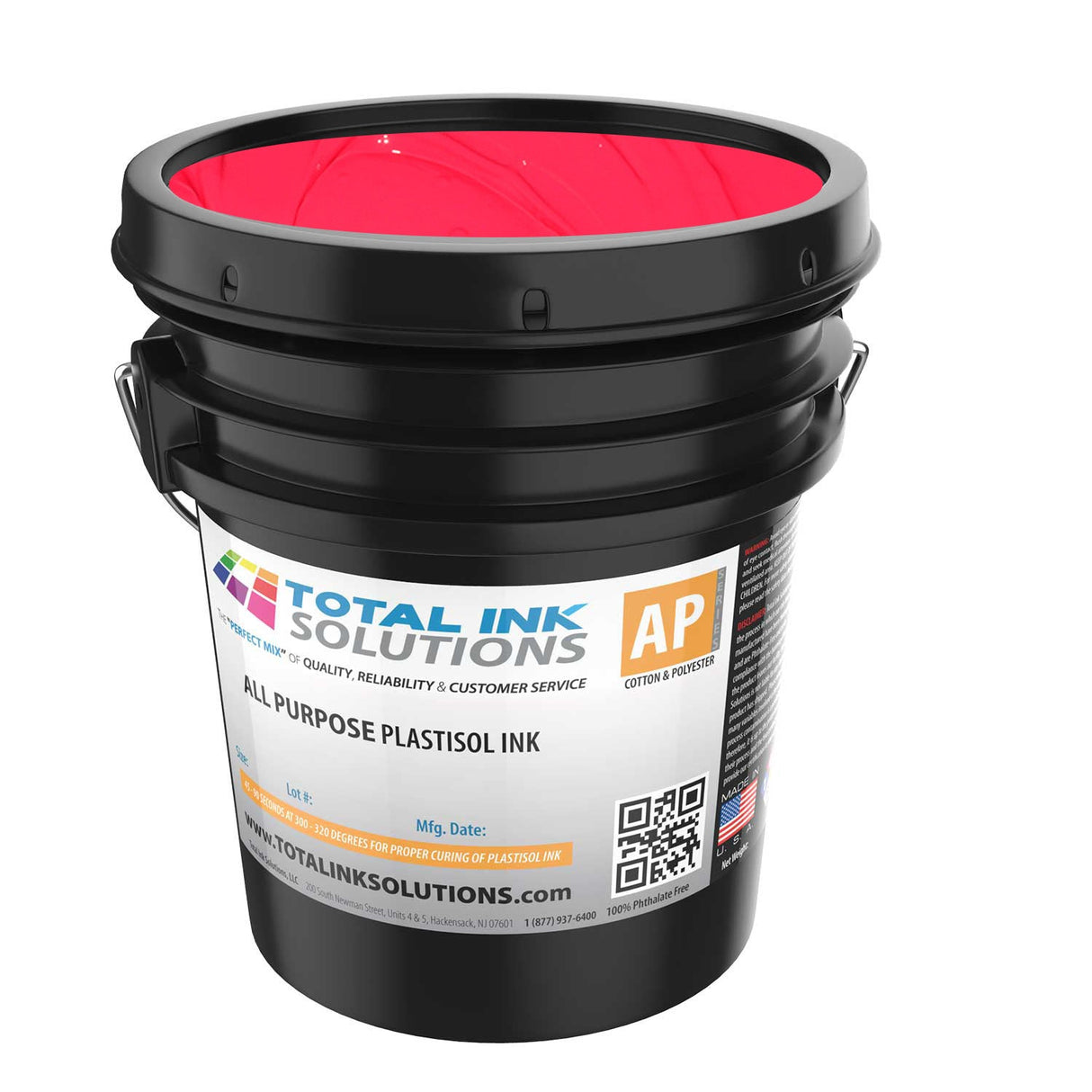 All Purpose Plastisol Ink – Colors – 5 Gallon – For Cotton, Polyester & Blends