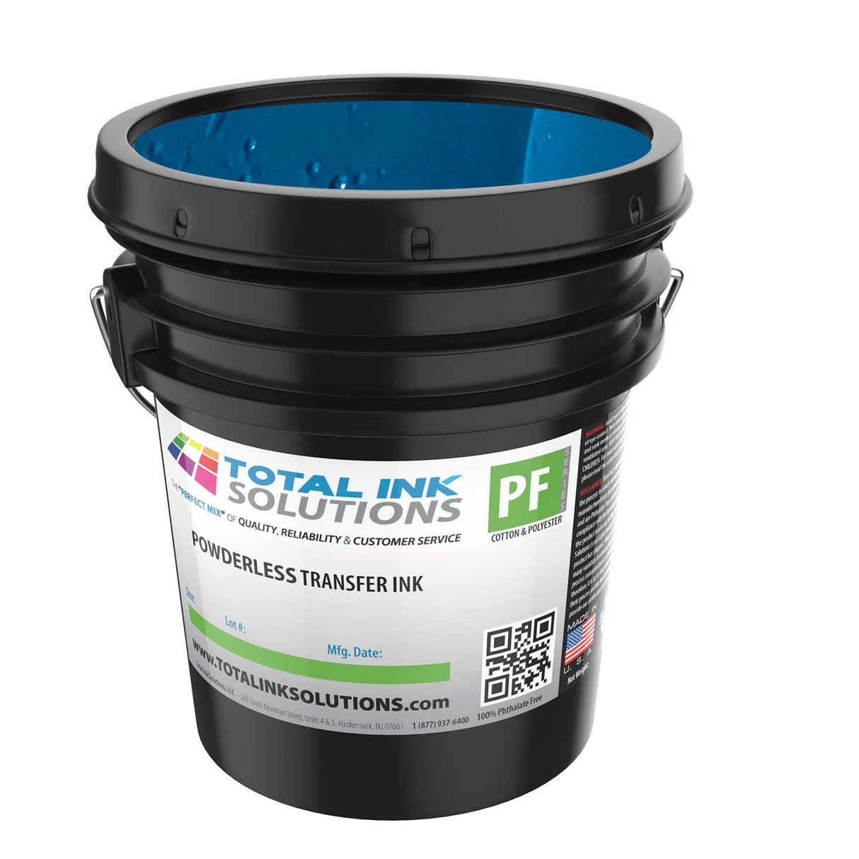 Powderless Plastisol Transfer Ink – 5 Gallon – For Cotton, Polyester & Blends