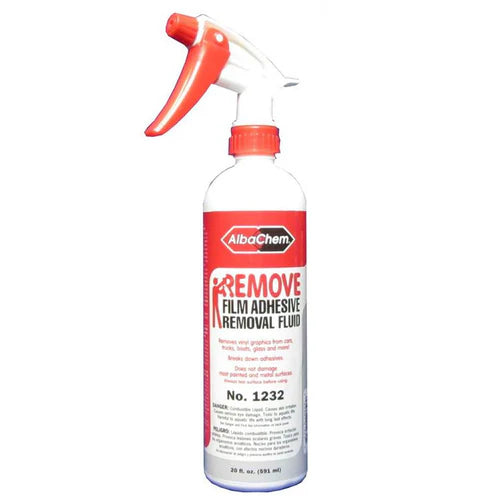 Removes Decals & Film Adhesive Removal Fluid 20oz