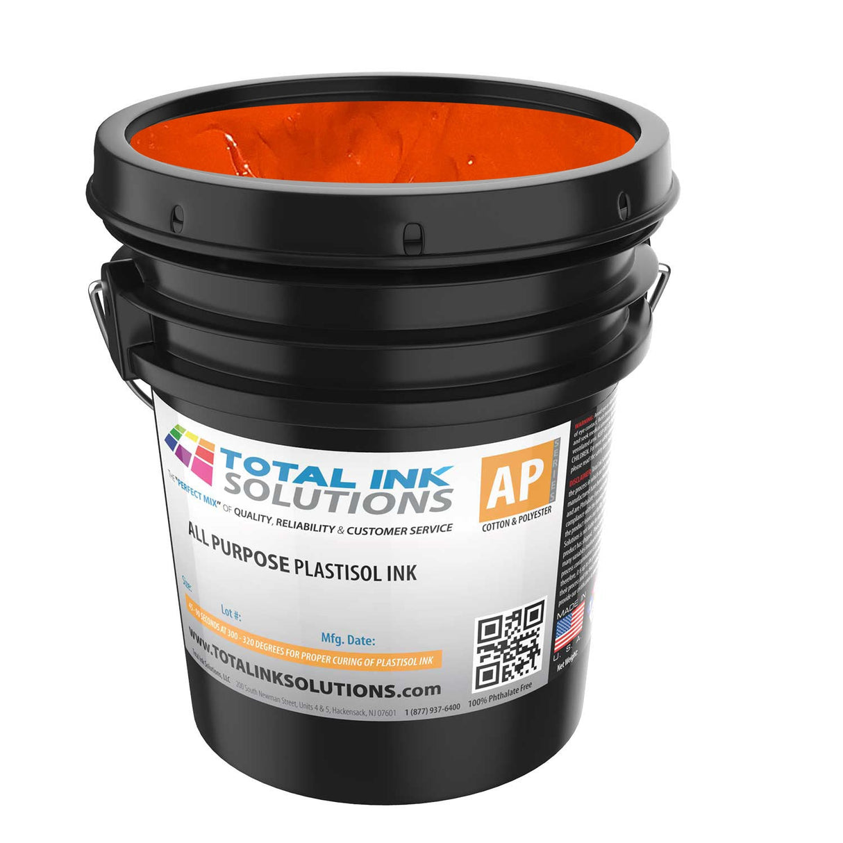 All Purpose Plastisol Ink – Colors – 5 Gallon – For Cotton, Polyester & Blends