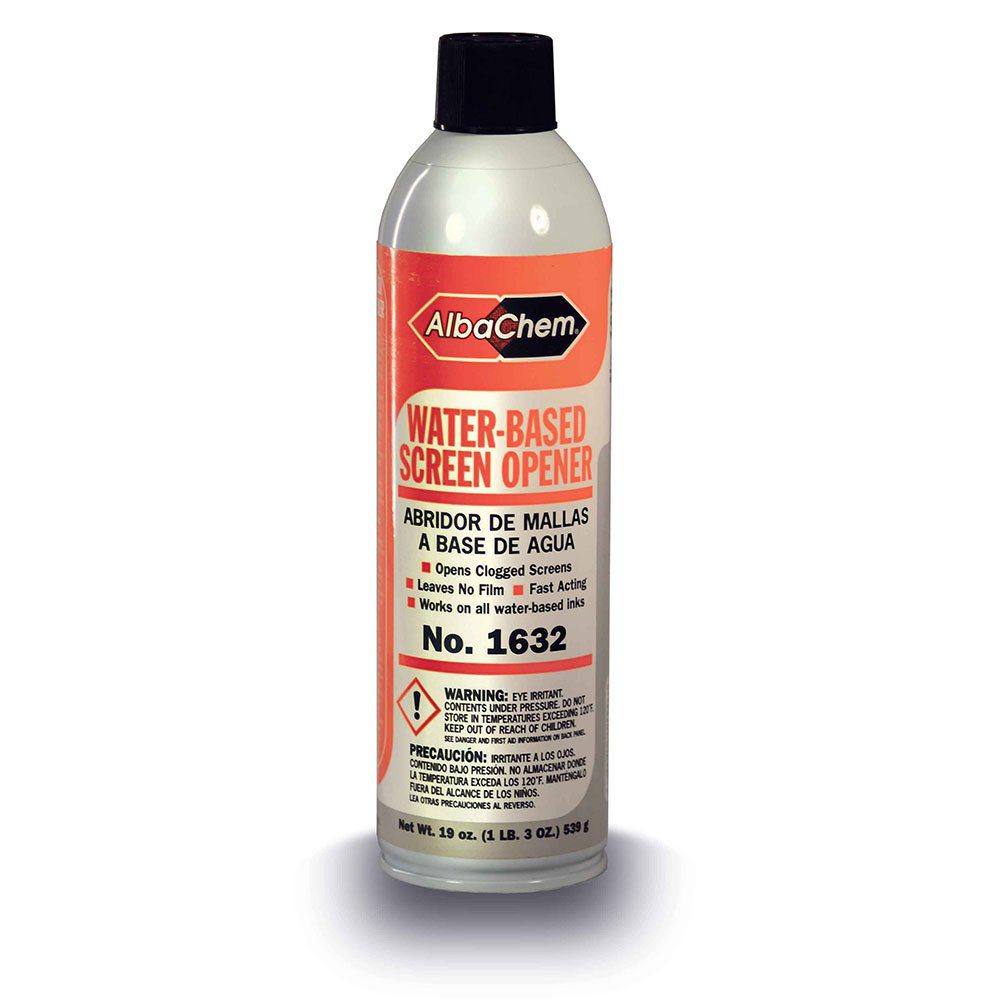 AlbaChem Water-Based Spray Ink Screen Opener – 19oz | Fast-Acting, Eco-Friendly Screen Cleaning Solution