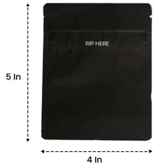 Matte Black 1/8th Mylar Bag – Premium Freshness & Protection for Small Quantities!