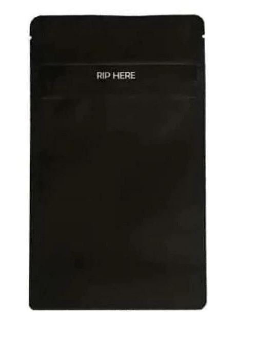 Matte Black 1 Oz (28g) Mylar Bag – Premium Protection for Maximum Freshness!