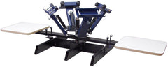 Logos 4 Color, 2 Station Screen Printing Press With Stand