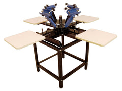 Logos 4 Color, 4 Station Screen Printing Press With Stand