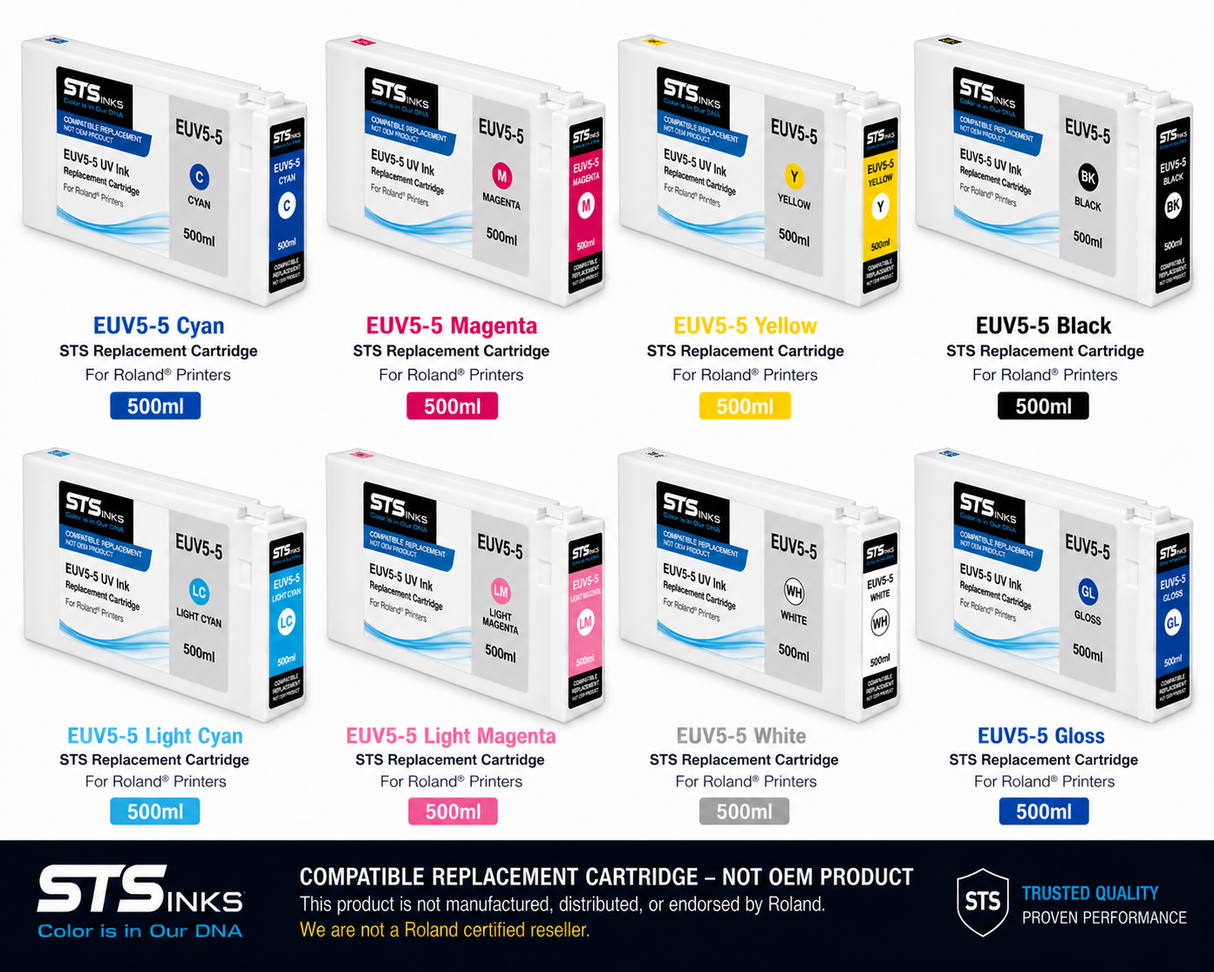 EUV5-5 UV Ink – STS Replacement Cartridge for Roland EUV5-5 Systems