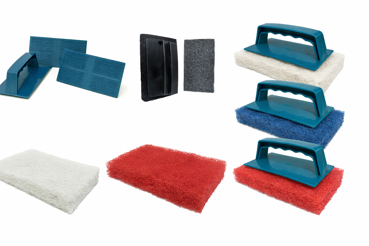 Franmar® Scrub Brush Biggee Pad (Coarse) And Handle