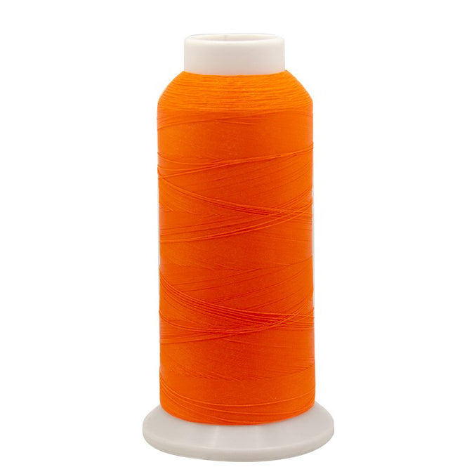 Fluorescent Orange D-708 Polyneon #40 Embroidery Thread – 5500 Yards