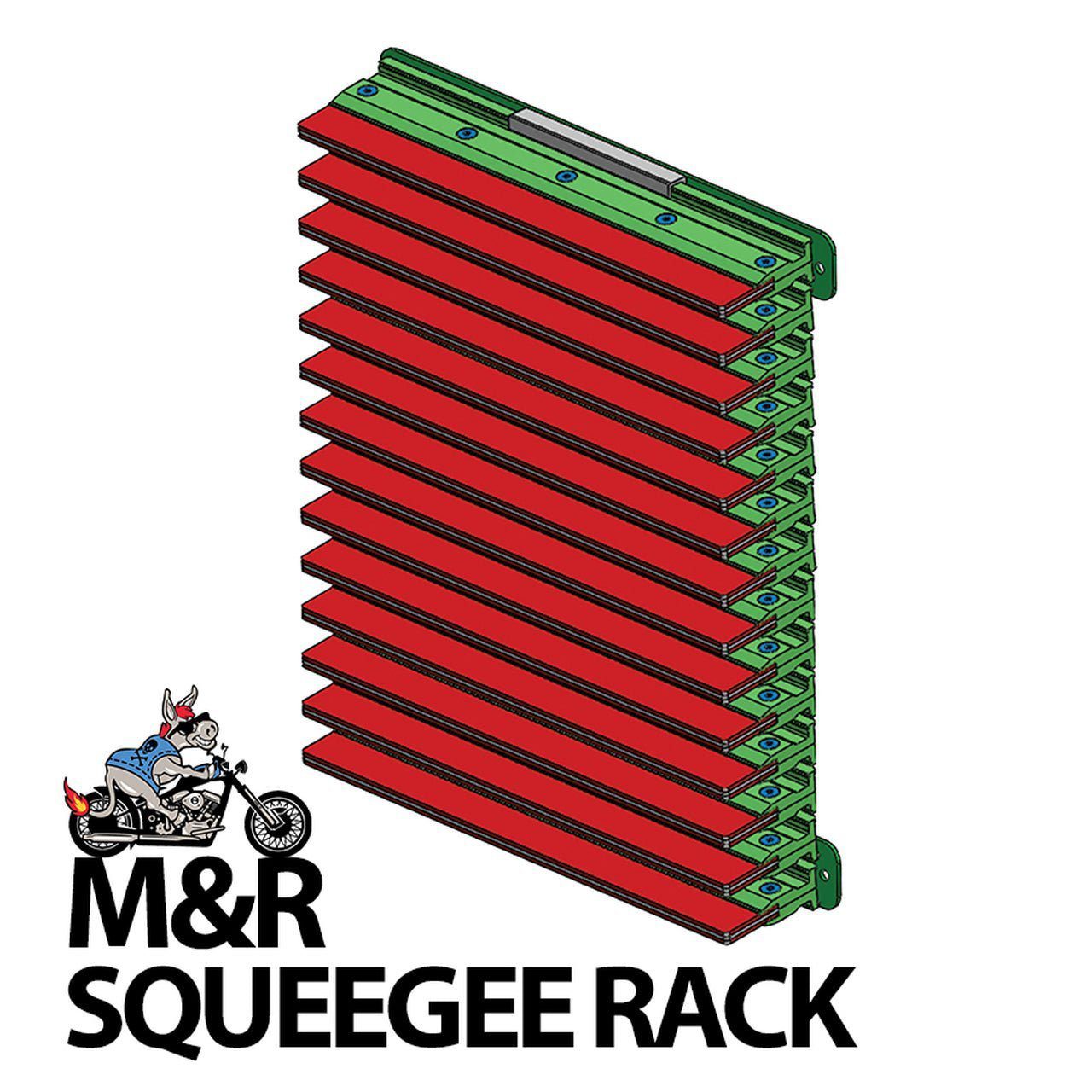 Badass Squeegee Rack | Heavy-Duty Screen Printing Squeegee Organize