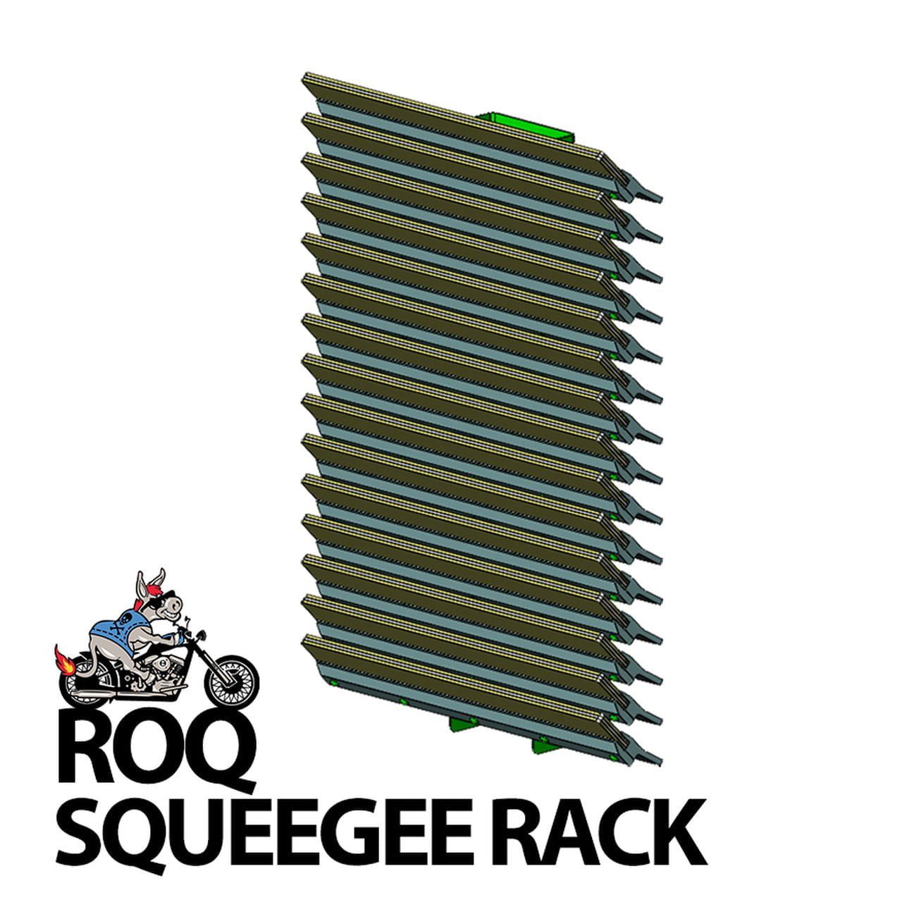 Badass Squeegee Rack | Heavy-Duty Screen Printing Squeegee Organize