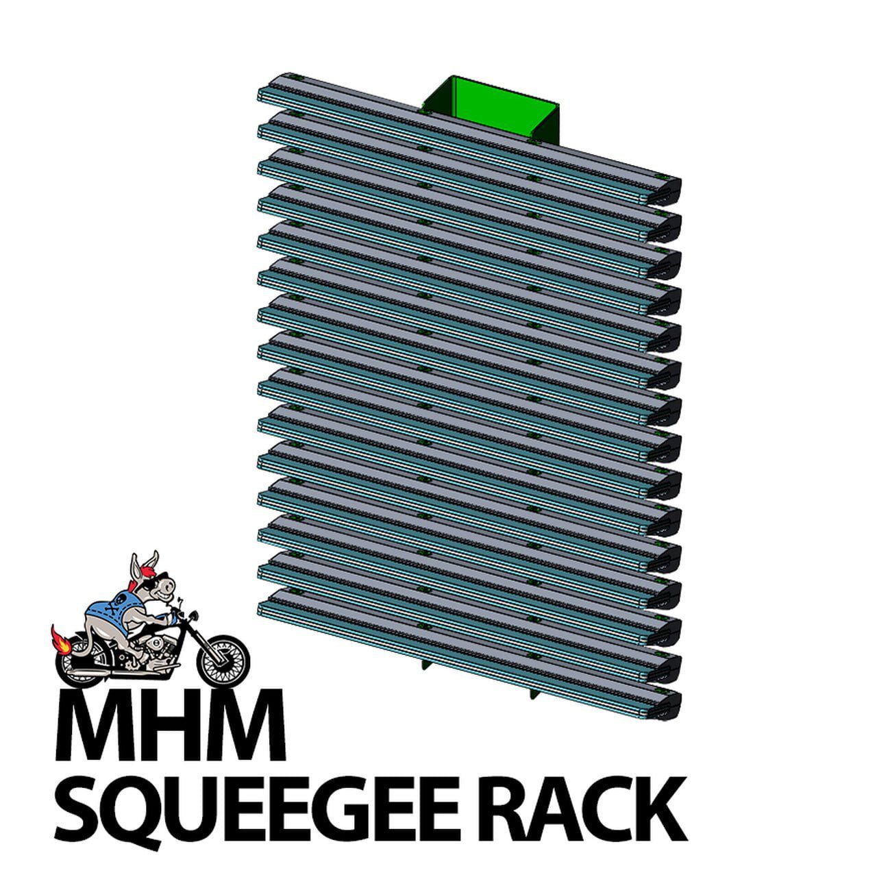 Badass Squeegee Rack | Heavy-Duty Screen Printing Squeegee Organize