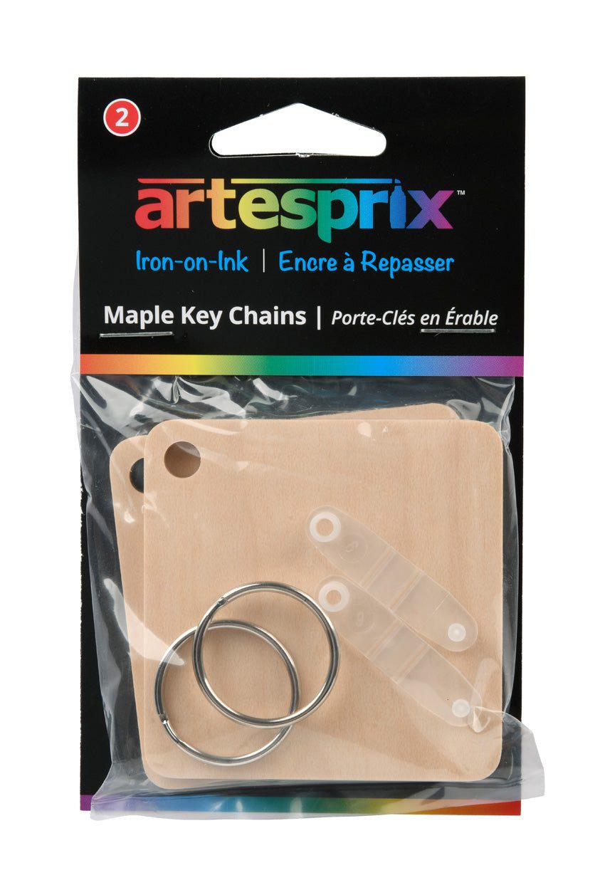 Iron-On-Ink Sublimation Key Chains – Customizable Double-Sided Blanks