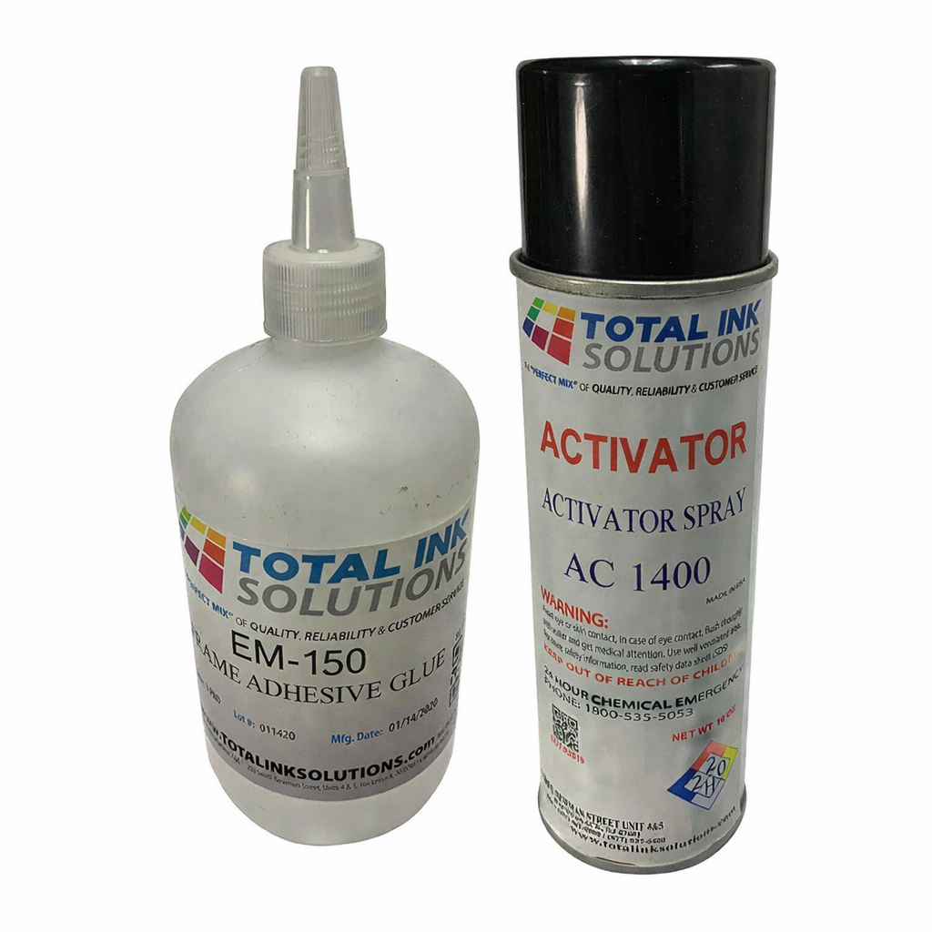 Screen Frame Adhesive + Activator Bundle
