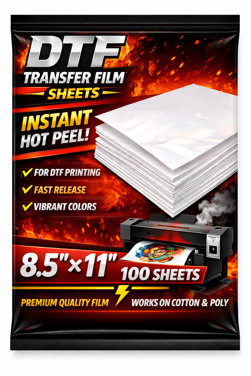 DTF Film - Instant Hot DTF Film