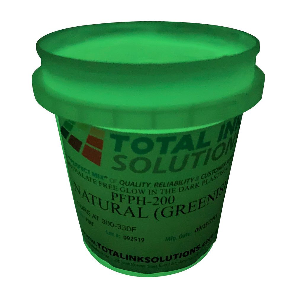 Glow-in-the-Dark Green Plastisol Ink – For Cotton, Polyester & Blends