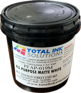 All Purpose White Plastisol Ink – Matte Finish – For Cotton, Polyester & Blends
