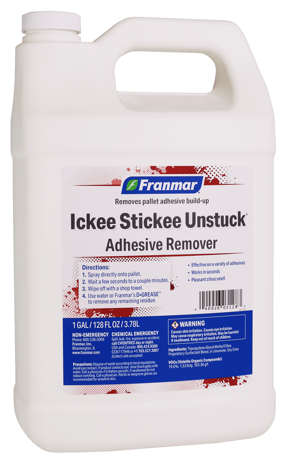 Franmar Ickee Stickee Unstuck Adhesive Remover