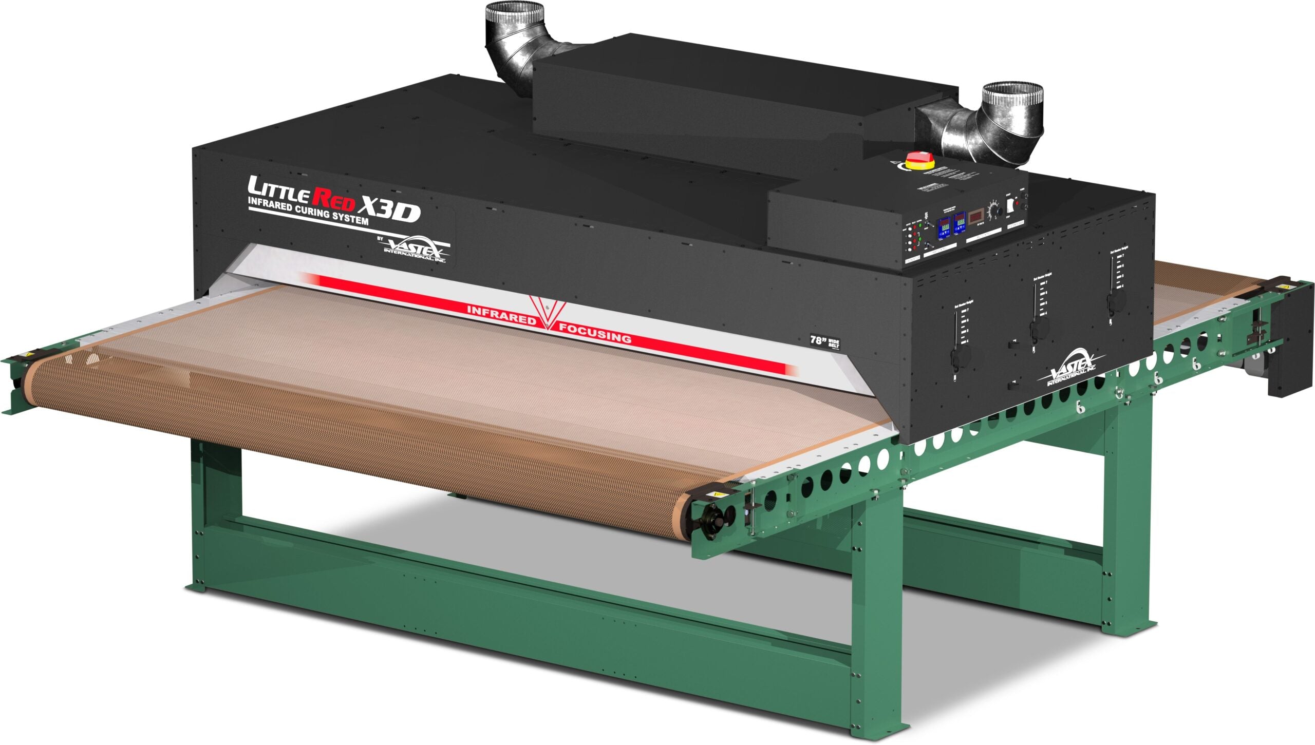 Vastex LittleRed XD Dual Zone Conveyor Dryers – High-Performance DTG & Screen Printing Curing System