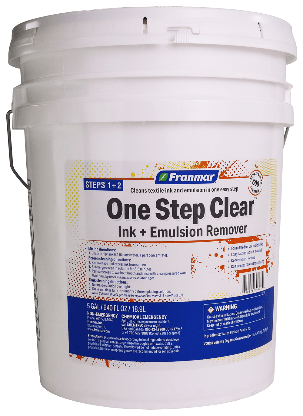 Franmar® Ink + Emulsion Remover (One Step Clear)