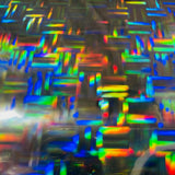 Holographic Interlocking Squares Printable Sticker