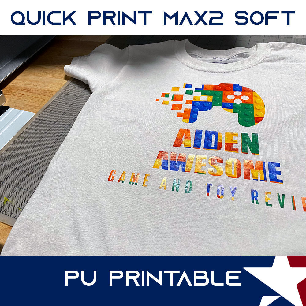 QuickPrint MAX2 Soft PU Printable Heat Transfer Vinyl