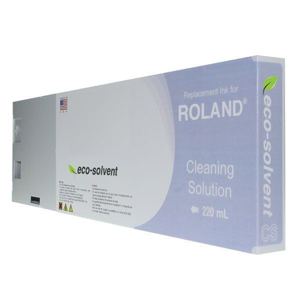 Roland Cleaning Solution Cartridge For Roland Eco-Sol Max And Eco Sol-Max 2 - 220 Ml