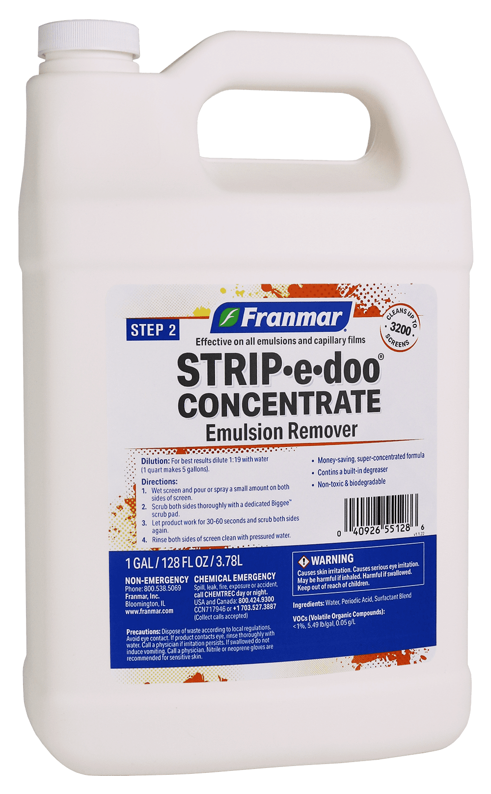 Franmar Strip E Doo Concentrate (Emulsion Remover)