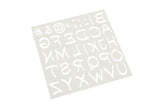 Sublimation Stencil – Modern Alphabet