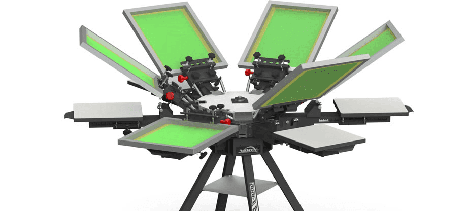 V1000 4 Platen 4 HD Heads Screen Printing Press