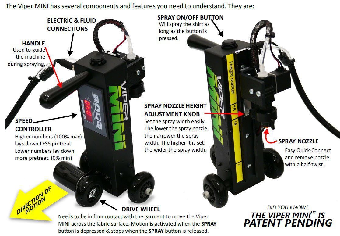 Viper Mini DTG Pretreatment Machine