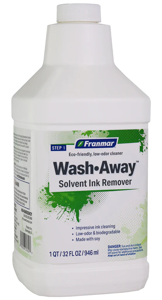 Franmar® Wash Away – Eco-Friendly Solvent Ink Remover