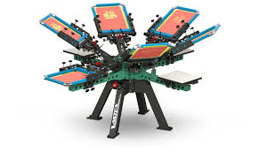 Vastex V-2000HD – 6 Station, 6 Color Manual Screen Printing Press