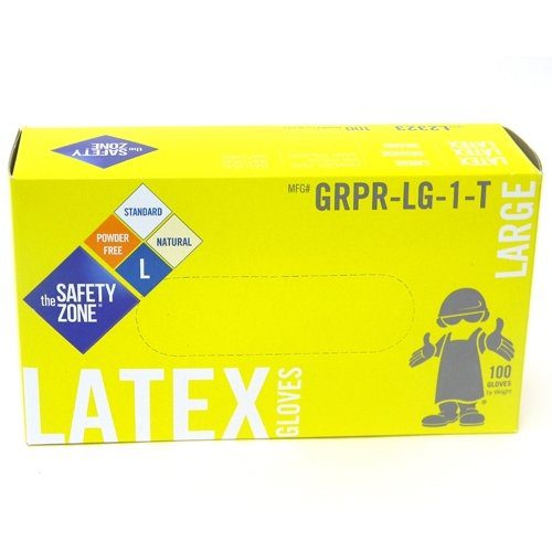 XL Latex Gloves – Durable, Disposable Protection - Pack of 100