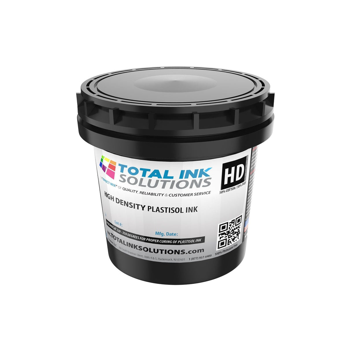 3D High-Density Plastisol Ink – Colors – Quart – For Cotton, Polyester & Blends