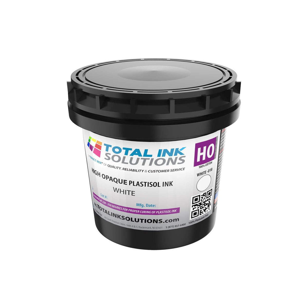 High Opaque Plastisol Ink - White - Quart