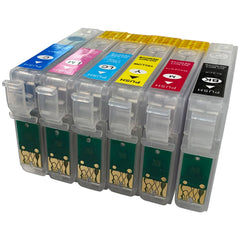 Epson 1430 Refillable Cartridge Set W/6 Syringes &amp; Long Needles