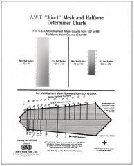 Halftone Determiner Chart And 3-In-1 Mesh