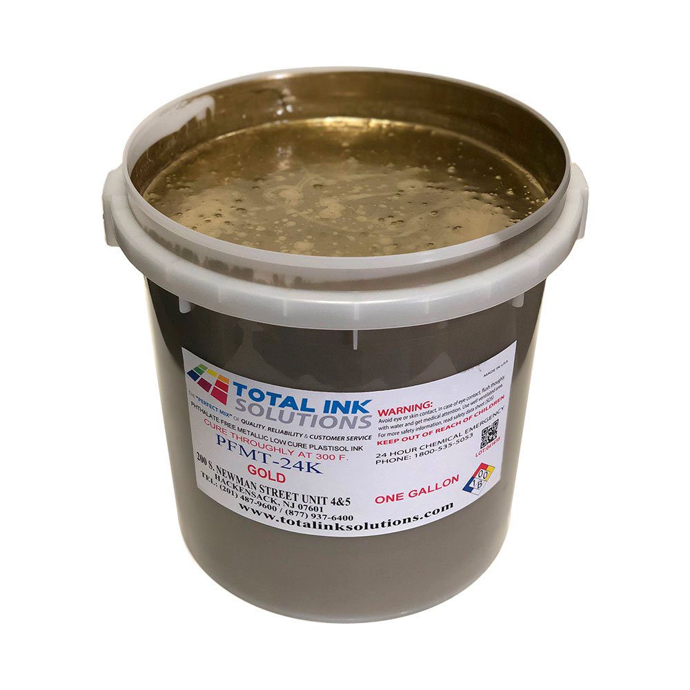 Metallic 24K Gold Plastisol Ink – TOTAL INK SOLUTIONS