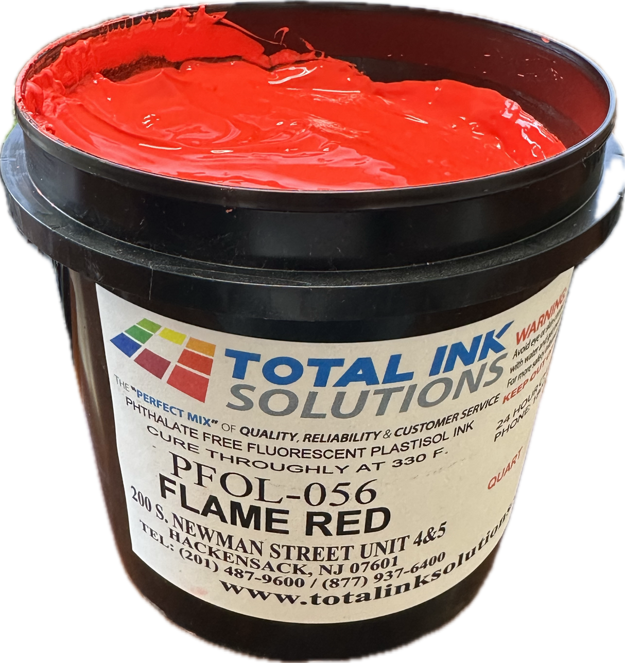 Fluorescent Puff Plastisol Ink – Flame Red Day Glow – 3D Effect