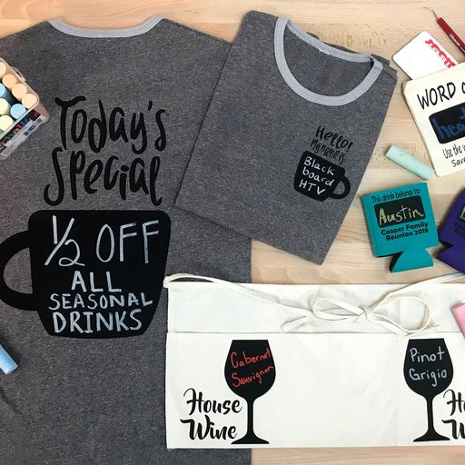 Blackboard Heat Transfer Vinyl - 15" X 1 YD