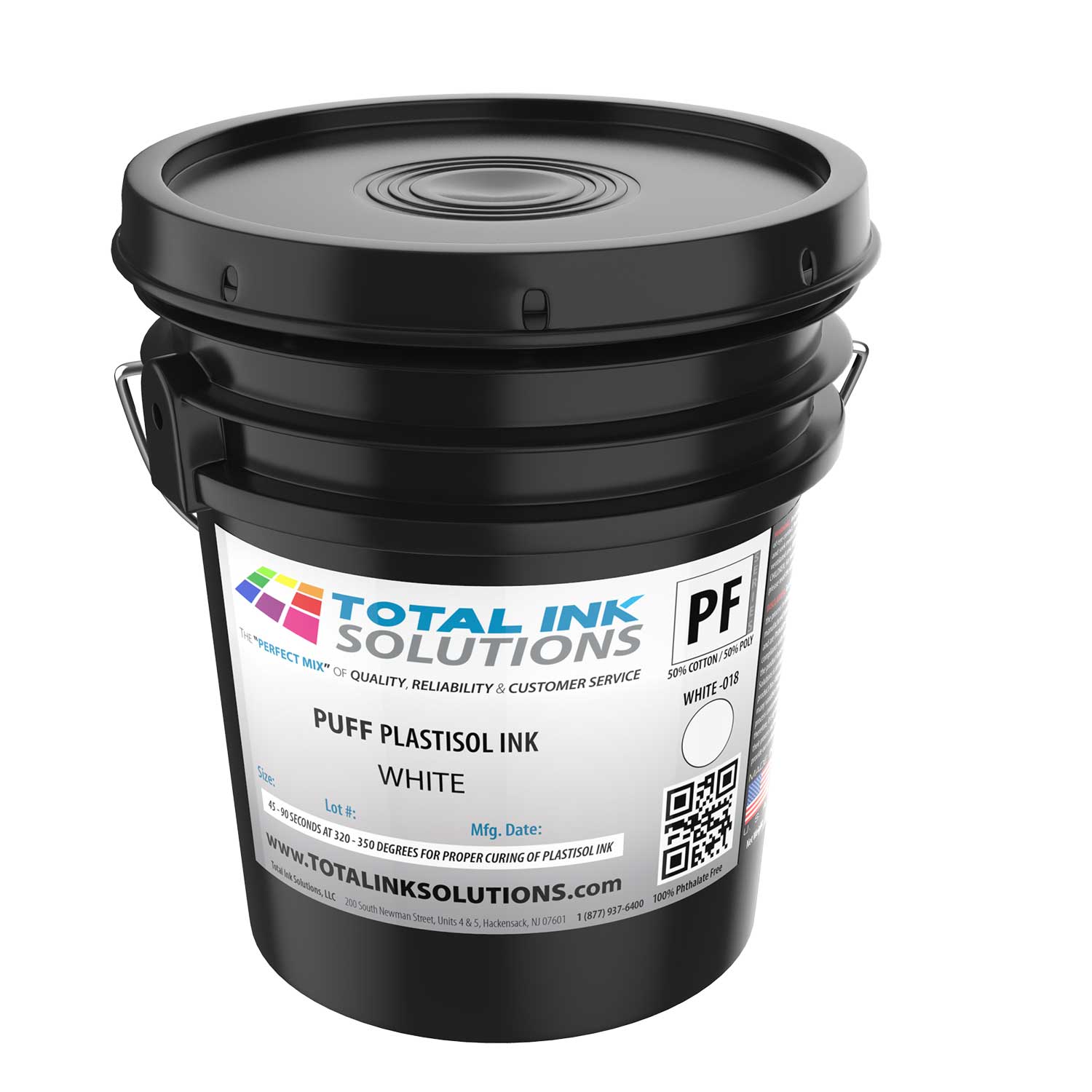 Puff Plastisol Ink – High-Opacity, 3D Raised Effect Ink (5-Gallon Pail)